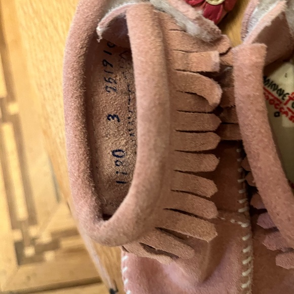 Pink Suede Moccasin Booties - Picture 6 of 7